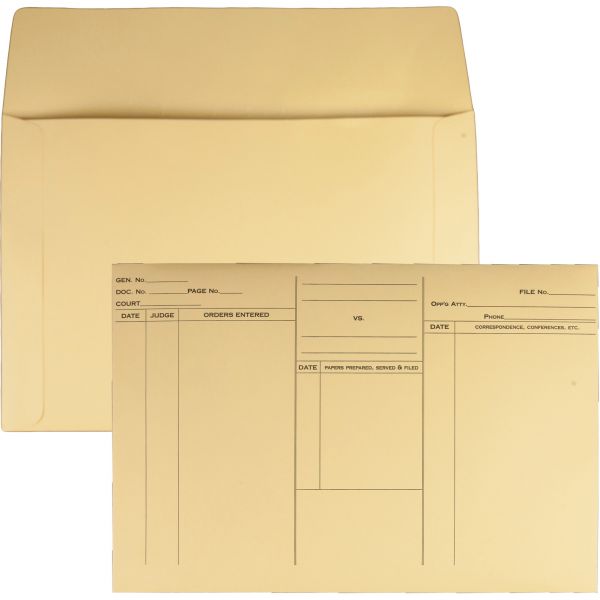 QUA89701 Quality Park Attorney's Open Side Envelope, Ungummed, 10 x 14 3/4, Cameo Buff, 100/Box