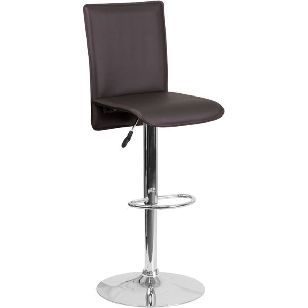 FHFCHTC31206BRNGG Flash Furniture Contemporary Barstool