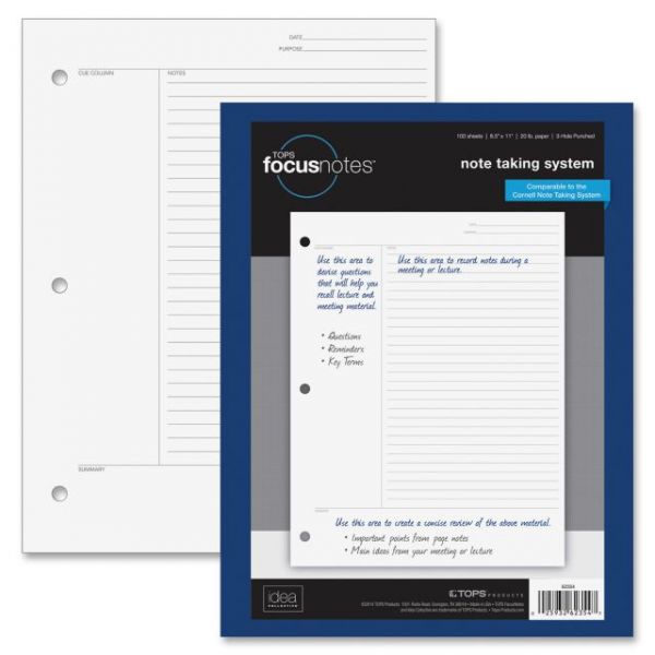TOP62354 TOPS FocusNotes Loose Leaf Paper