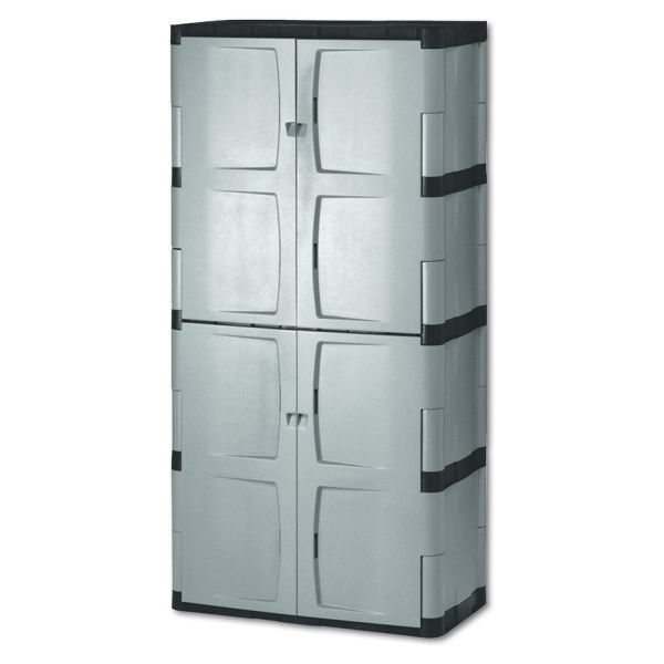 Rubbermaid Double-Door Storage Cabinet - Base/Top, 36w x 18d x 72h