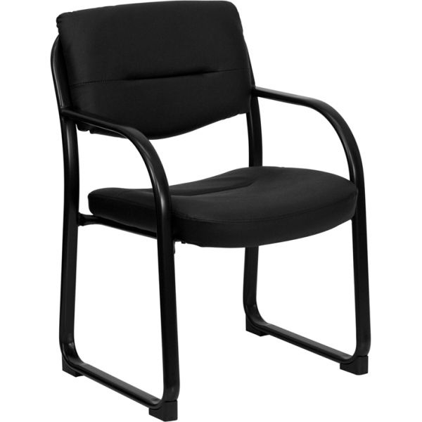 FHFBT510LEABKGG Flash Furniture Bonded Leather Side Chair