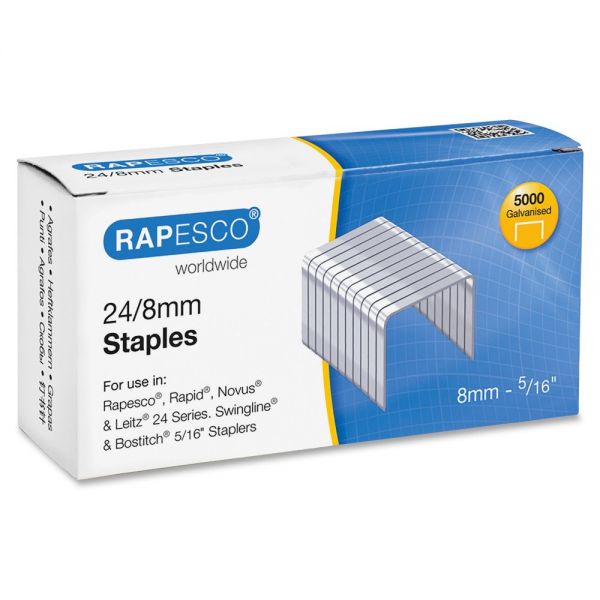 RPCS24807Z3 Rapesco 24/8mm Galvanized Staples