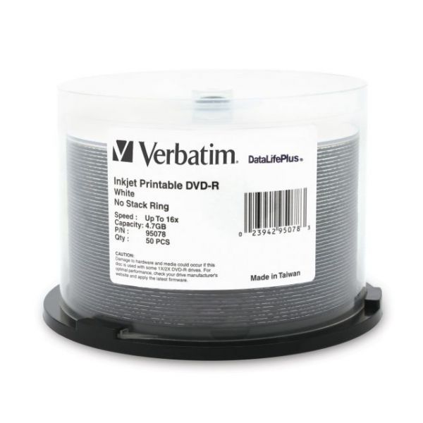 SYNX2484790 Verbatim DataLifePlus Recordable DVD Media