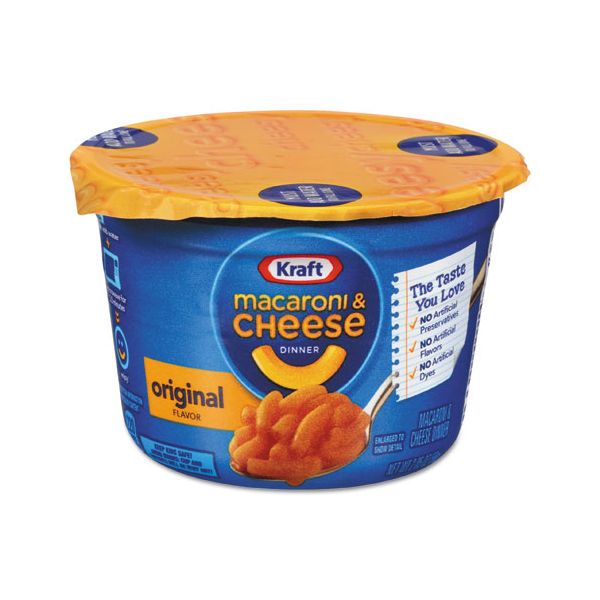 EZM01641 Kraft Easy Mac Macaroni & Cheese, Micro Cups, 2.05oz, 10/Carton