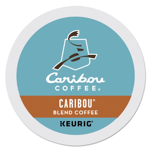 GMT6992CT Caribou Coffee Caribou Blend Coffee K-Cups, Medium Roast, 96/Carton