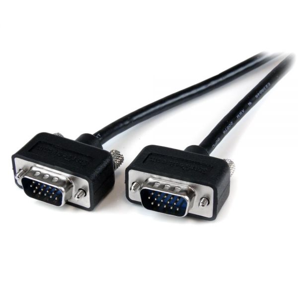 SYNX1169027 StarTech.com 6 ft Coax Low Profile High Resolution Monitor VGA Cable HD15 M/M
