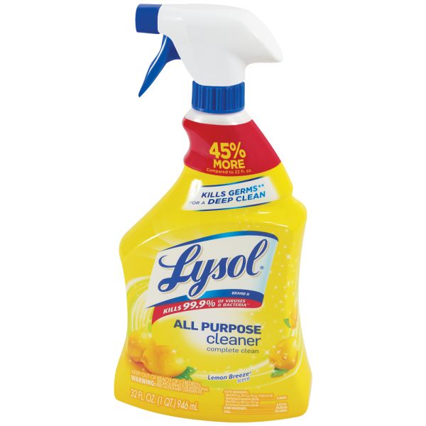 Lysol Lemon Scent AllPurpose Cleaner 32 oz. Spray Bottle