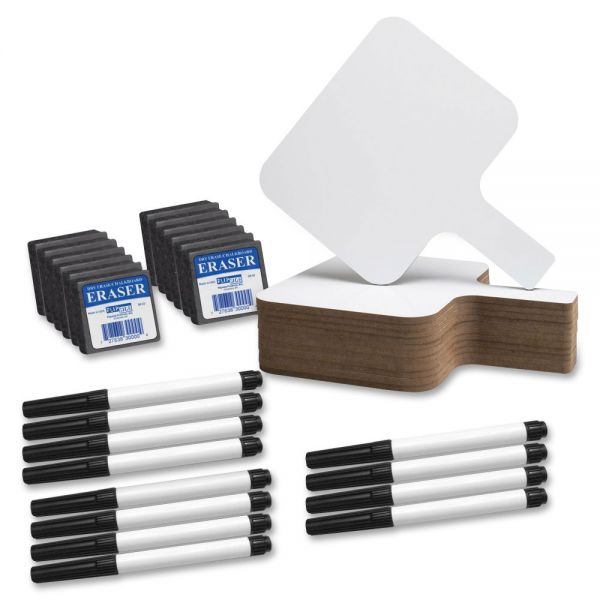 FLP10041 Flipside Rectngl Dry Erase Answer Paddle Set