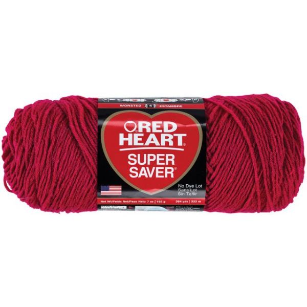 NOTM385954 Red Heart Super Saver Yarn - Rouge