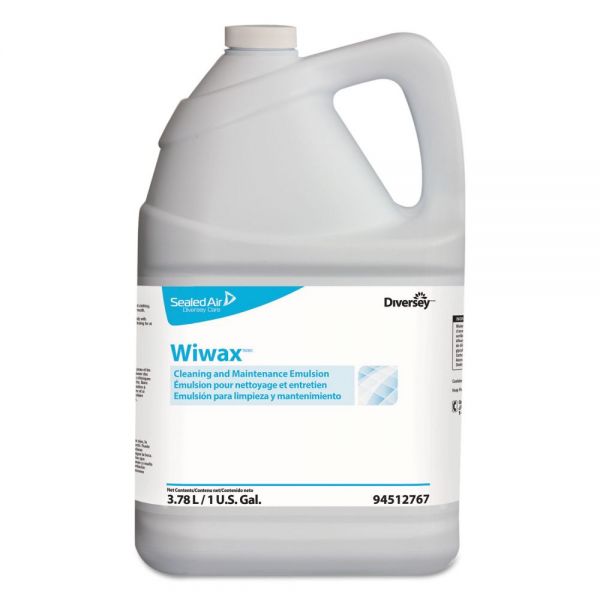 DVO94512767 Diversey Wiwax Cleaning and Maintenance Solution, Liquid, 1 gal Bottle, 4/Carton