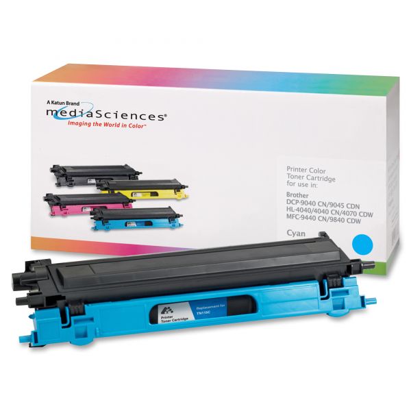 MDA39408 Media Sciences Remanufactured Brother TN115C Cyan Toner Cartridge
