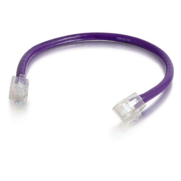 SYNX3781603 C2G 6in Cat5e Non-Booted Unshielded (UTP) Network Patch Cable - Purple
