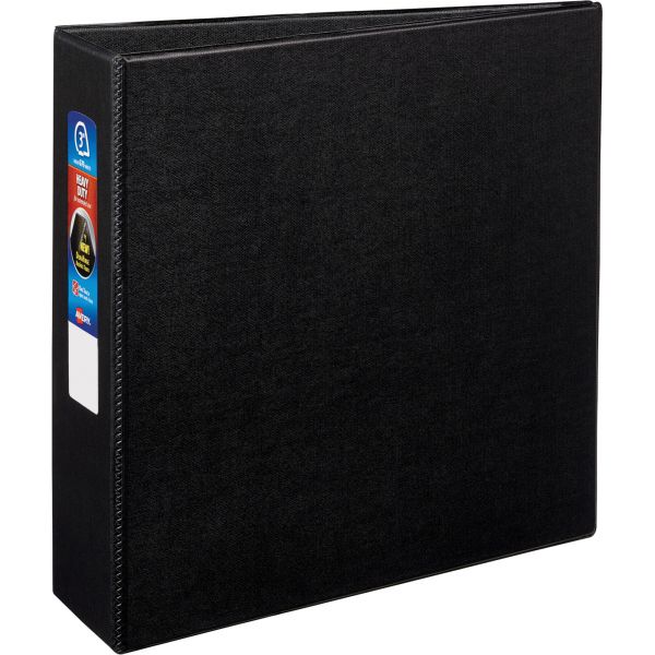 AVE79983 Avery Heavy-Duty 3-Ring Binder with One Touch EZD Rings, 3" Capacity, Black