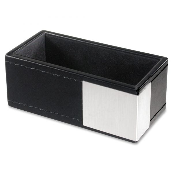 AOPART43001 Artistic Architect Line Business Card Holder, Holds 50 2 x 3 1/2, Black/Silver