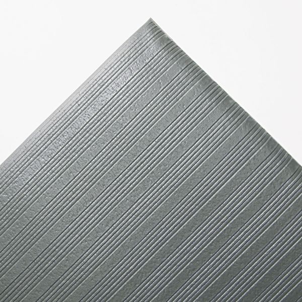 CWNFL3660GY Crown Ribbed Anti-Fatigue Mat, Vinyl, 36 x 60, Gray