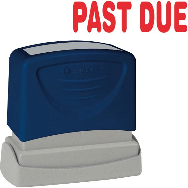 SPR60029 Sparco PAST DUE Red Title Stamp