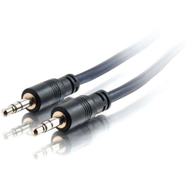 SYNX2446566 C2G 15ft Plenum-Rated 3.5mm Stereo Audio Cable with Low Profile Connectors