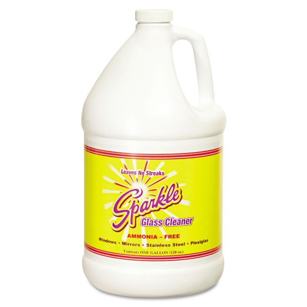 FUN20500CT Sparkle Glass Cleaner, 1gal Bottle Refill, 4/Carton