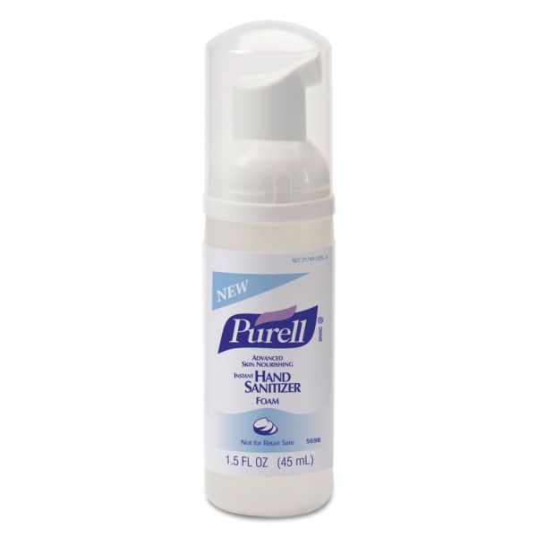 GOJ569824 PURELL Instant Hand Sanitizer Skin Nourishing Foam, 45mL, 24/Carton
