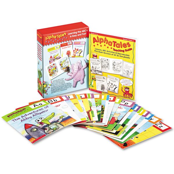 SHS0545067642 Scholastic Alpha Tales Learning Library Set, Grades K-1, Softcover, 16 Pages