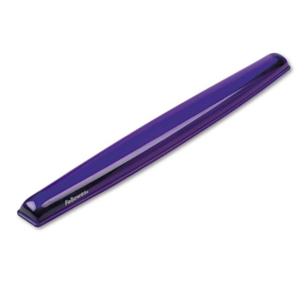 FEL91437 Fellowes Gel Crystals Keyboard Wrist Rest, Purple