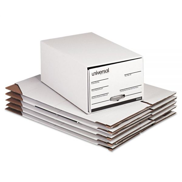 Universal File Drawer Universal Economy Storage Drawer Files, Legal Files, White, 6/Carton ...