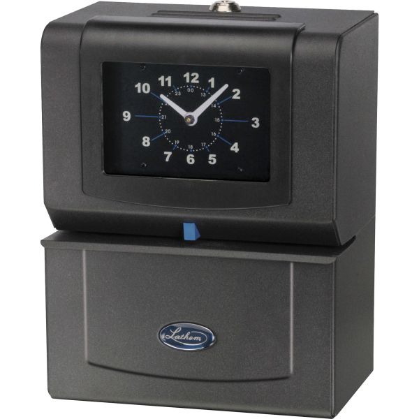 LTH4001 Lathem Time Automatic Model Heavy-Duty Time Recorder, Gray