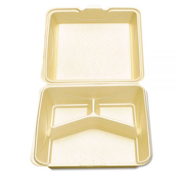 DZOGFHC93 Dispoz-o Enviroware Hinged Foam Clamshell Containers