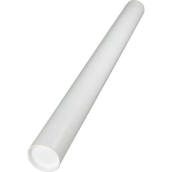 QUA46020 Quality Park White Mailing Tubes, 36l x 3dia, White, 25/Carton