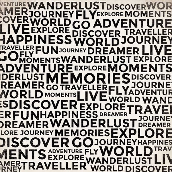 NOTM302168 Just Landed Double-Sided Cardstock 12"X12"
