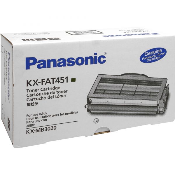 PANKXFAT451 Panasonic KX-FAT451 Black Toner Cartridge