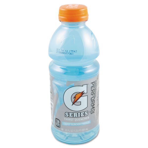QKR32486 Gatorade G-Series Perform 02 Thirst Quencher, Glacier Freeze, 20 oz Bottle, 24/Carton