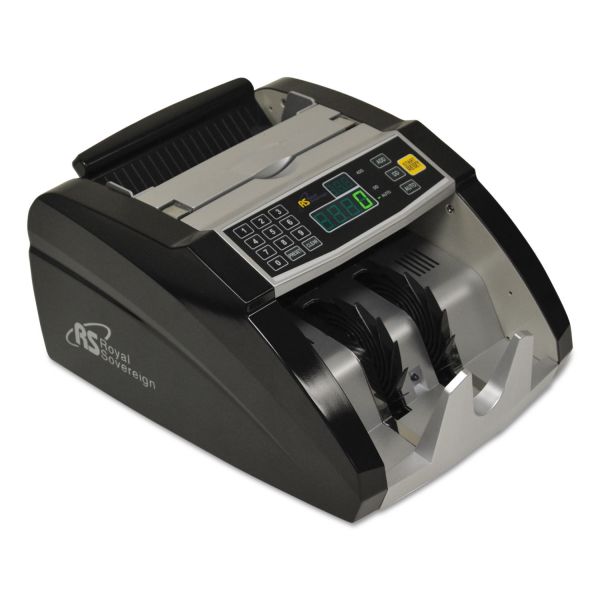 RSIRBC660 Royal Sovereign Electric Bill Counter, 1000/Bills/Min, 12 3/8 x 9 7/8 x 6 1/2, Black/Silver