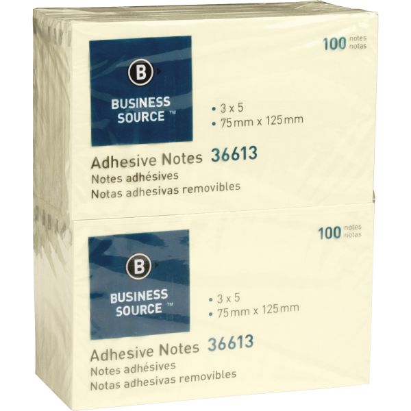 BSN36613 Business Source Adhesive Note Pads
