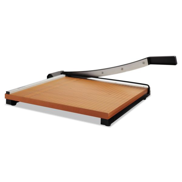 EPI26615 X-ACTO Square Commercial Grade Wood Base Guillotine Trimmer, 15 Sheets, 15" x 15"