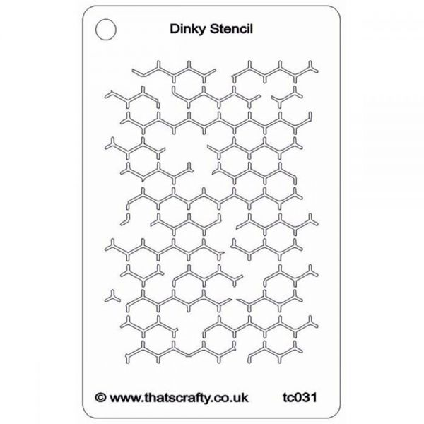 NOTM370018 That's Crafty Dinky Stencil 3"X4.75"