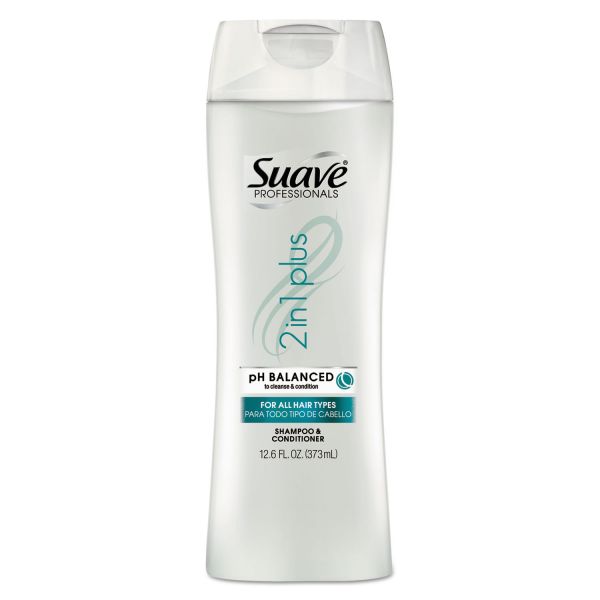 DVOCB737964 Diversey Suave Shampoo Plus Conditioner, 12.6 oz Bottle