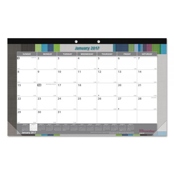 REDC195113 Brownline Monthly Desk Pad Calendar