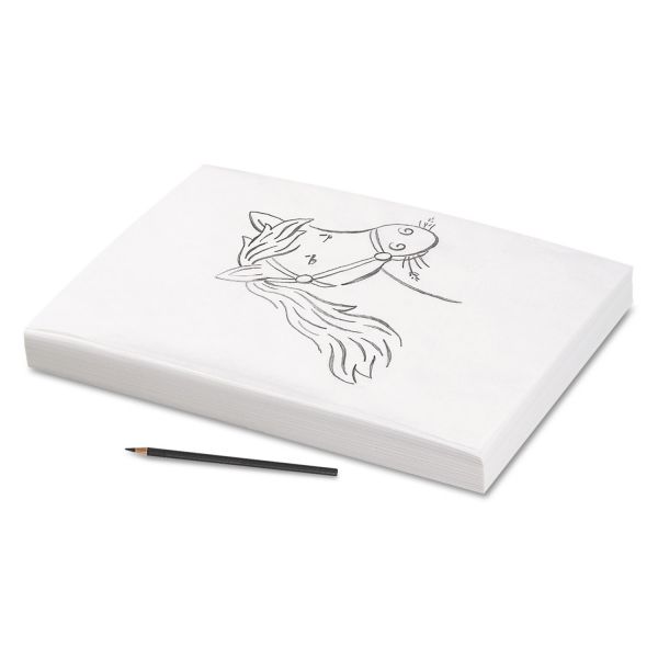 PAC96510 Pacon Tracing Paper, 25 lbs., 9 x 12, Semi-Transparent, 500 Sheets/Ream