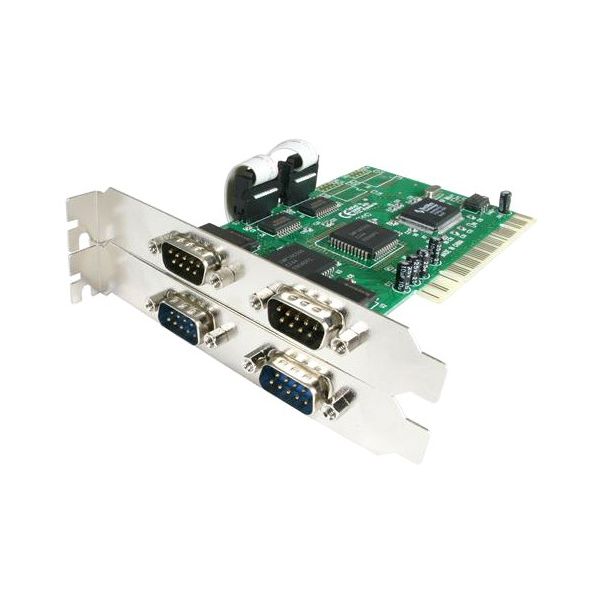 SYNX493041 StarTech.com 4 Port PCI RS232 Serial Adapter Card with 16550 UART