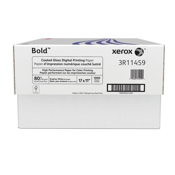 Xerox Bold Digital Coated Gloss Printing Paper, Ledger Size (11" x 17