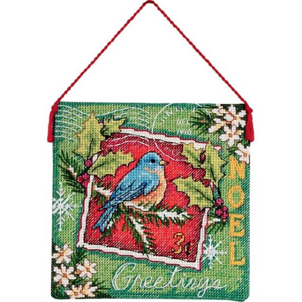 NOTM435167 Gold Petite Noel Ornament Counted Cross Stitch Kit