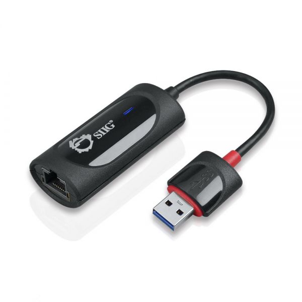 SYNX4426299 SIIG SuperSpeed USB 3.0 Gigabit LAN Adapter - Black