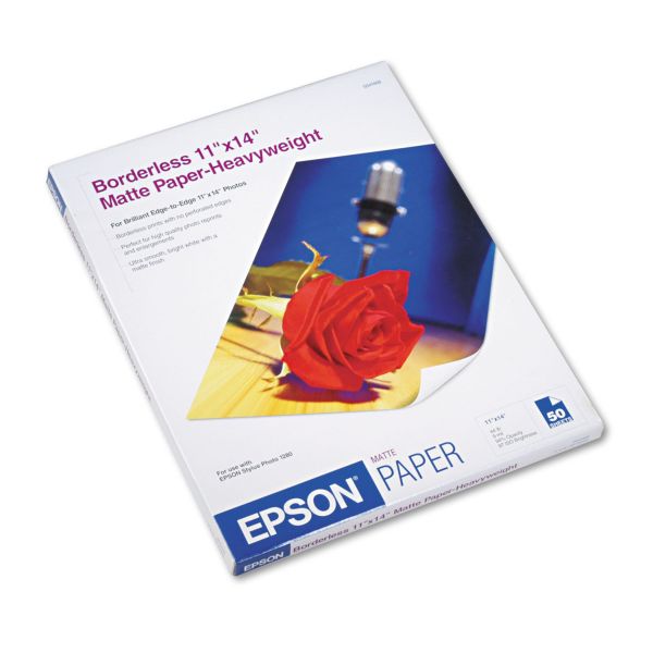 EPSS041468 Epson Premium Matte Presentation Paper, 45 lbs., 11 x 14, 50 Sheets/Pack