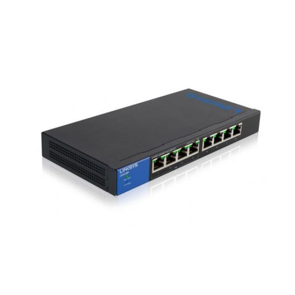 SYNX3691843 Linksys 8-Port Desktop Gigabit PoE Switch