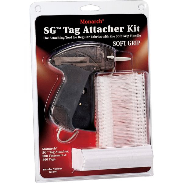 MNK925046 Monarch SG Tag Attacher Gun, 2" Tagger Tail Fasteners, Smoke