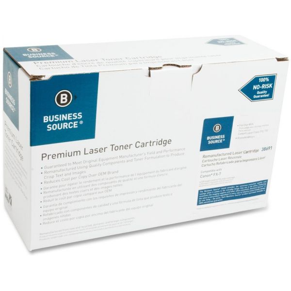 BSN38691 Business Source Remanufactured Canon FX-7 Black Toner Cartridge