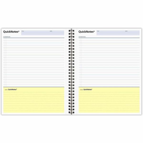 Cambridge Wirebound Guided Business Notebook, QuickNotes List ...