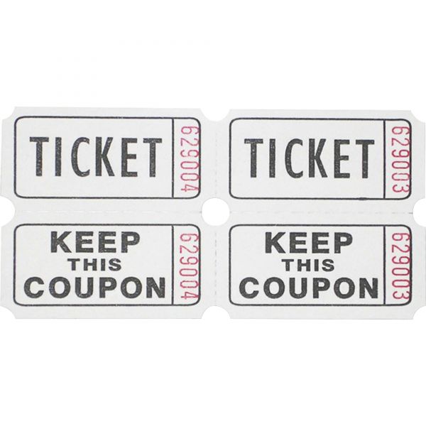SPR99210 Sparco Admit One Double Roll Tickets
