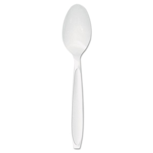 SCCRSWT Dart Reliance Medium Heavy Weight Cutlery, Teaspoon, White, 1000/Carton